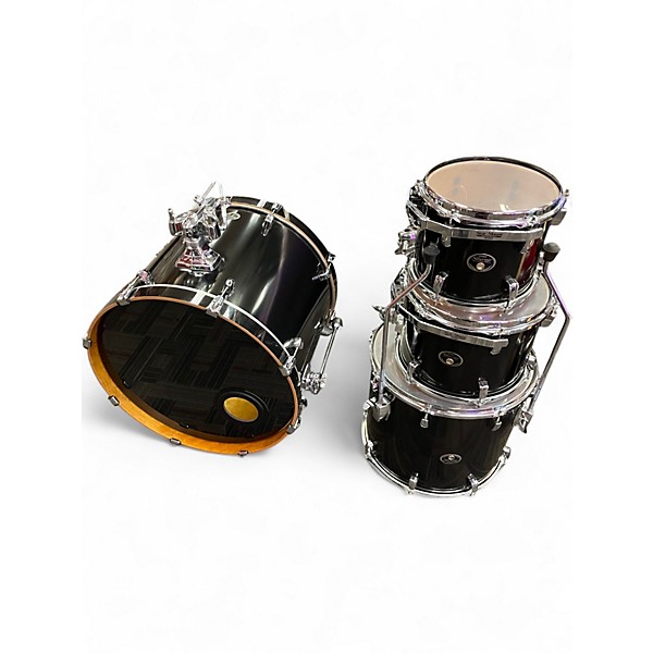Used TAMA 4 Piece Silverstar Flat Black Drum Kit