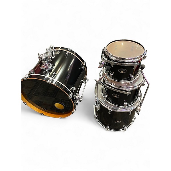 Used TAMA 4 Piece Silverstar Flat Black Drum Kit