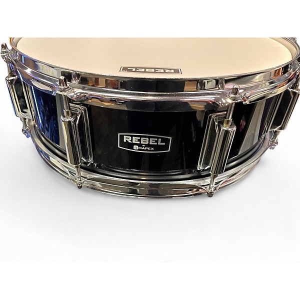 Used Mapex 14X5.5 REBEL 14x5.5 SNARE DRUM Black Drum