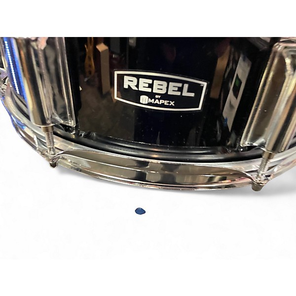 Used Mapex 14X5.5 REBEL 14x5.5 SNARE DRUM Black Drum