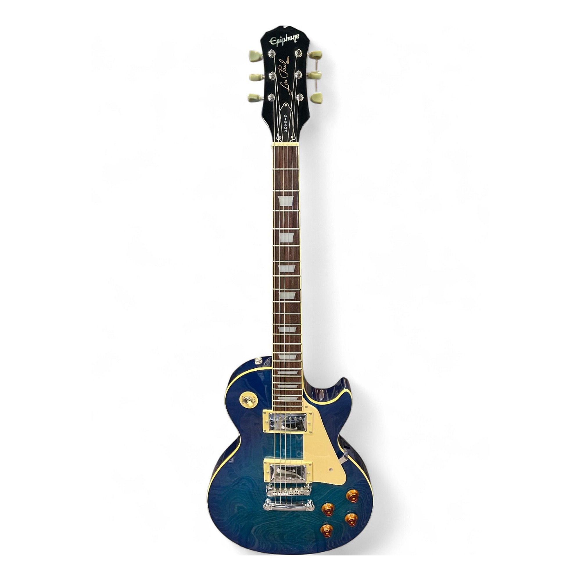 Used Epiphone Les Paul Standard Blue Burst Solid Body