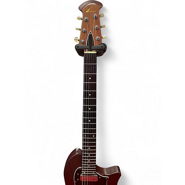 Vintage 1970s Ovation 1256-4 Breadwinner Walnut Solid Body Electric Guitar