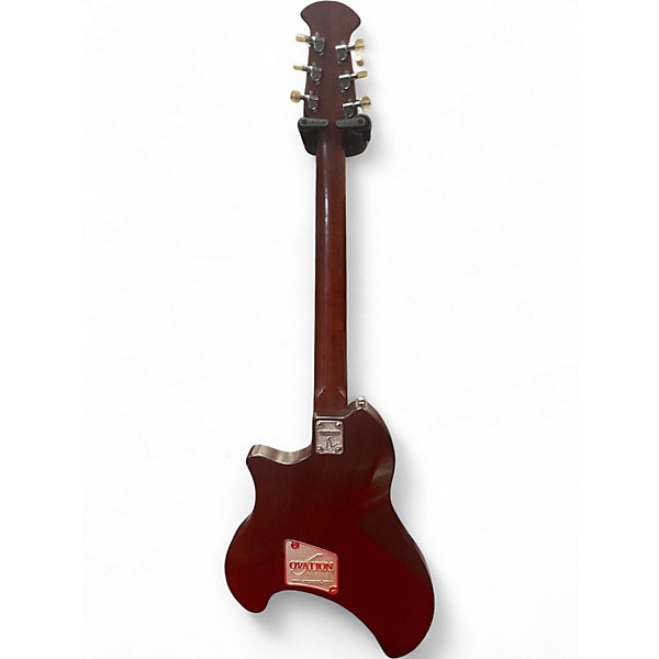 Vintage 1970s Ovation 1256-4 Breadwinner Walnut Solid Body Electric Guitar