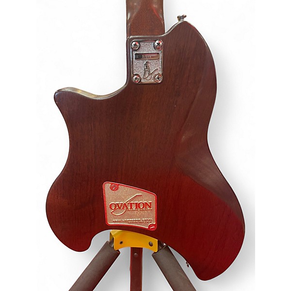 Vintage 1970s Ovation 1256-4 Breadwinner Walnut Solid Body Electric Guitar