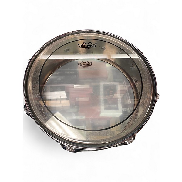 Used Premier 14in CHROME OVER METAL SNARE SILVER Drum