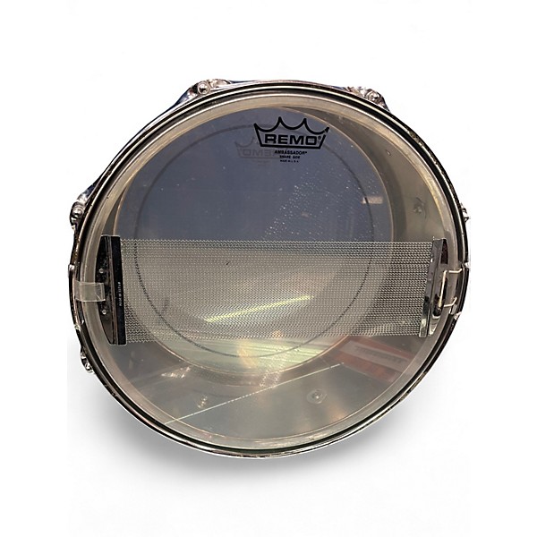 Used Premier 14in CHROME OVER METAL SNARE SILVER Drum