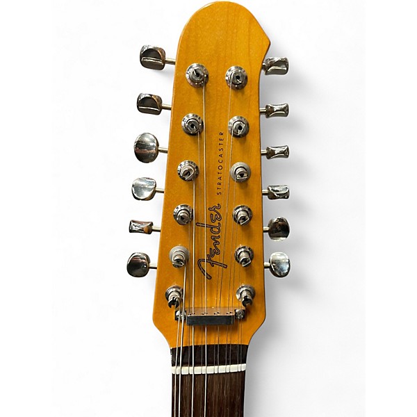 Used Fender stratocaster 12 3 Color Sunburst Solid Body Electric Guitar