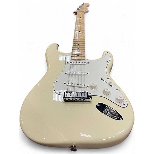 Used Fender American Standard Stratocaster White Blonde Solid Body Electric Guitar