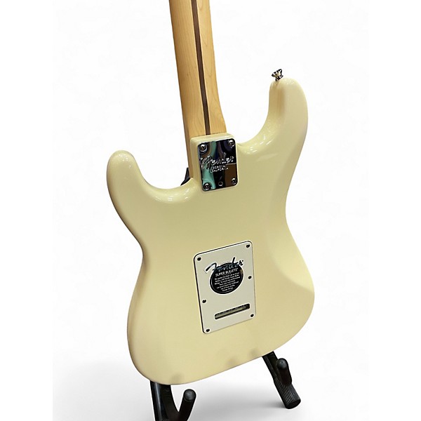 Used Fender American Standard Stratocaster White Blonde Solid Body Electric Guitar