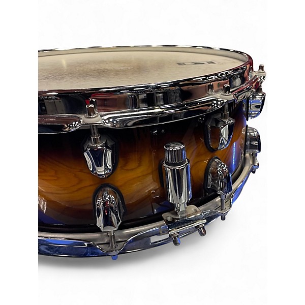 Used Mapex 14X2.5 Black Panther Velvatone Snare 2 Tone Sunburst Drum