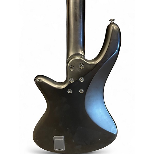 Used Schecter Guitar Research STILETTO STEALTH Black Electric Bass Guitar