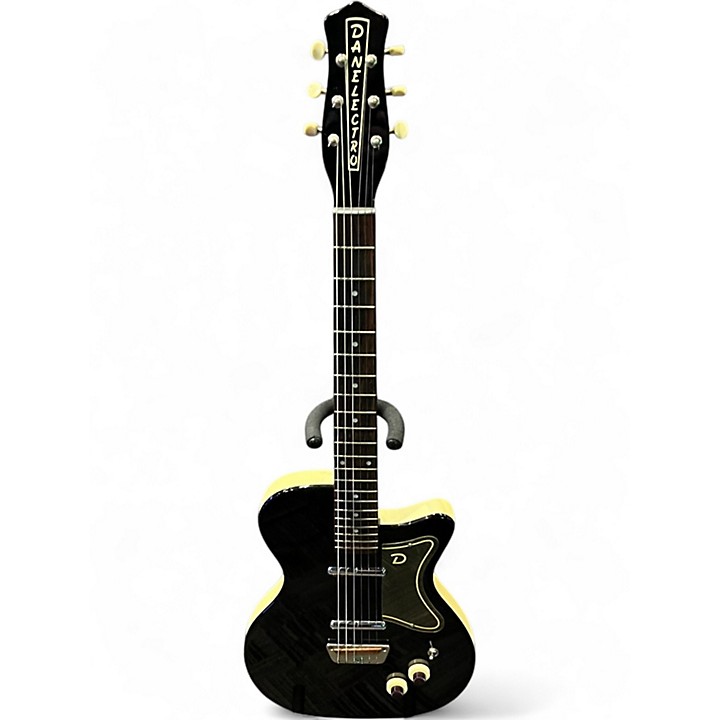Used Danelectro 56 U2 Black Hollow Body Electric Guitar