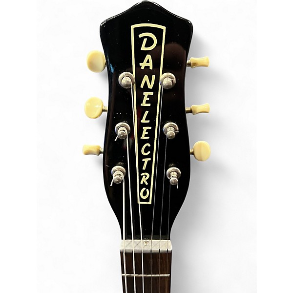 Used Danelectro 56 U2 Black Hollow Body Electric Guitar