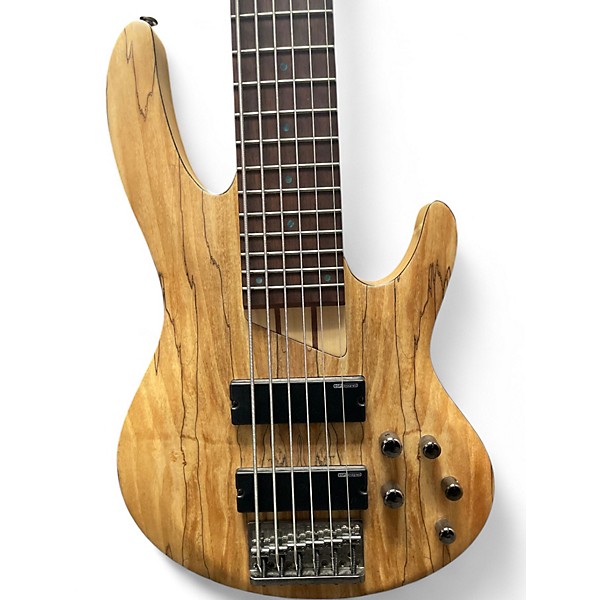 Used ESP LTD B206SM 6 String Natural Electric Bass Guitar