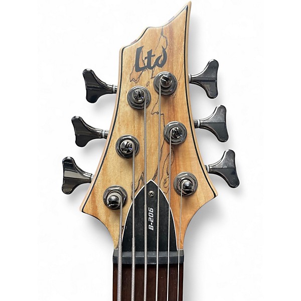 Used ESP LTD B206SM 6 String Natural Electric Bass Guitar