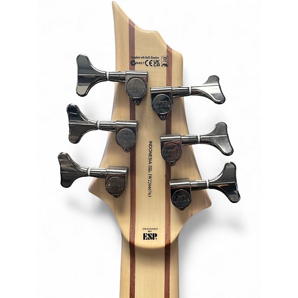 Used ESP LTD B206SM 6 String Natural Electric Bass Guitar
