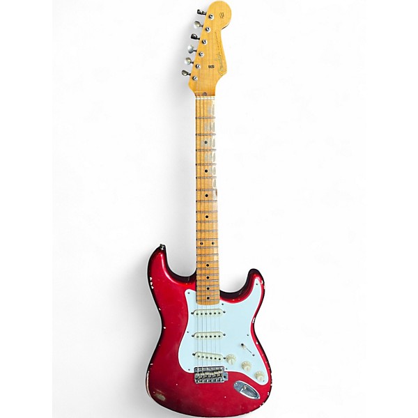 Used 2022 Fender Custom Shop Limited Edition '57 Stratocaster Relic - Aged Candy Apple Red Solid Body Electric Guitar