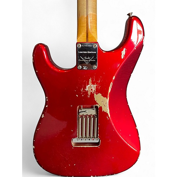 Used 2022 Fender Custom Shop Limited Edition '57 Stratocaster Relic - Aged Candy Apple Red Solid Body Electric Guitar