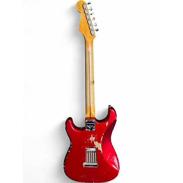 Used 2022 Fender Custom Shop Limited Edition '57 Stratocaster Relic - Aged Candy Apple Red Solid Body Electric Guitar
