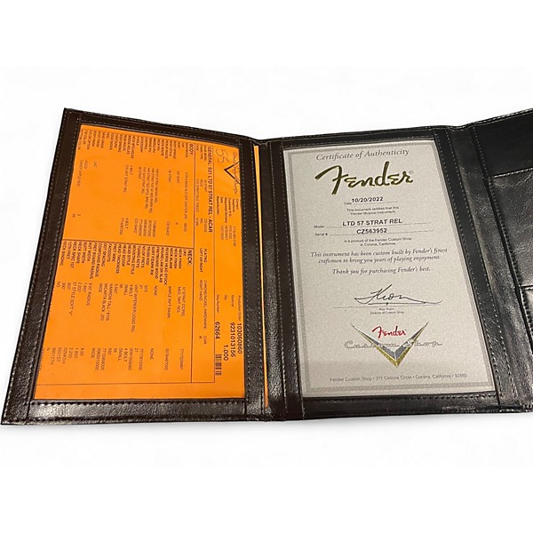 Used 2022 Fender Custom Shop Limited Edition '57 Stratocaster Relic - Aged Candy Apple Red Solid Body Electric Guitar