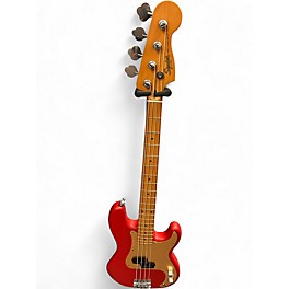 Used Squier 40TH ANNIVERSARY PRECISION  Dakota Red Electric Bass Guitar