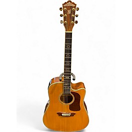 Used Washburn DM2000sce Natural Acoustic Electric Guitar