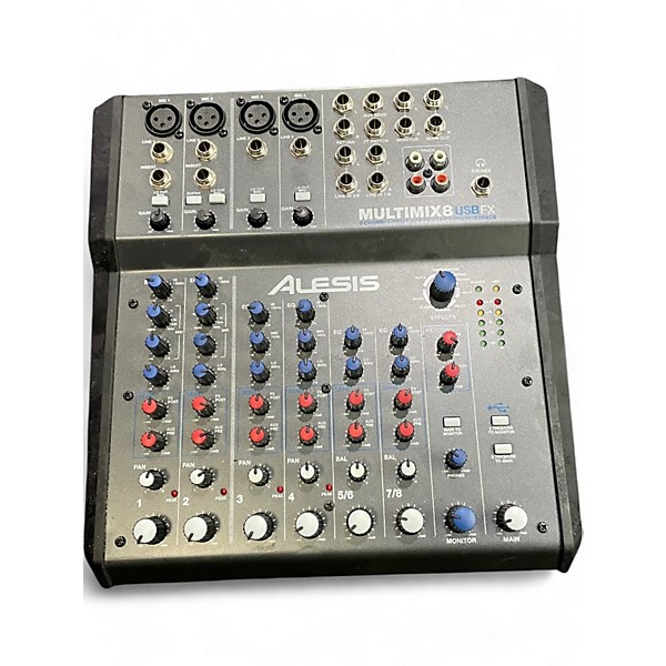 Used Alesis MultiMix 8 FX USB 8-Channel Unpowered Mixer