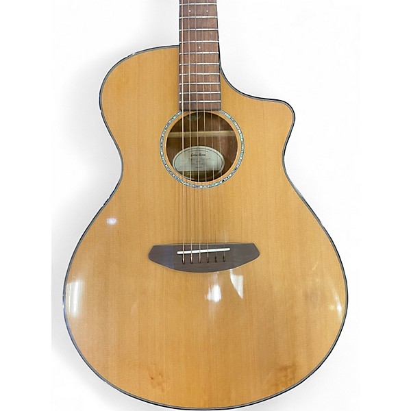 Used Breedlove Pursuit Concert Natural Acoustic Electric Guitar