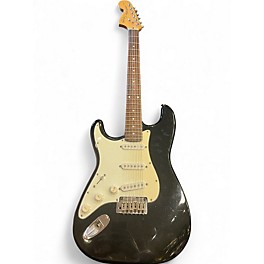 Used Squier Standard Stratocaster Left Handed Black Electric Guitar