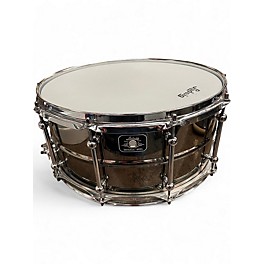 Used Ludwig 14X6.5 Universal Brass Black Nickel Over Brass Drum