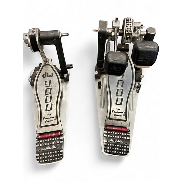Used DW 9000 Series Double Double Bass Drum Pedal