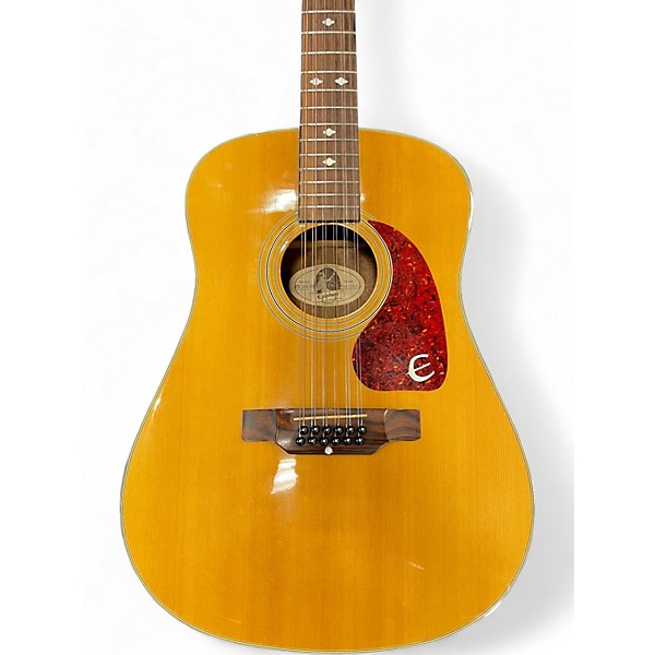 Used Epiphone PR350-12 Natural 12 String Acoustic Guitar