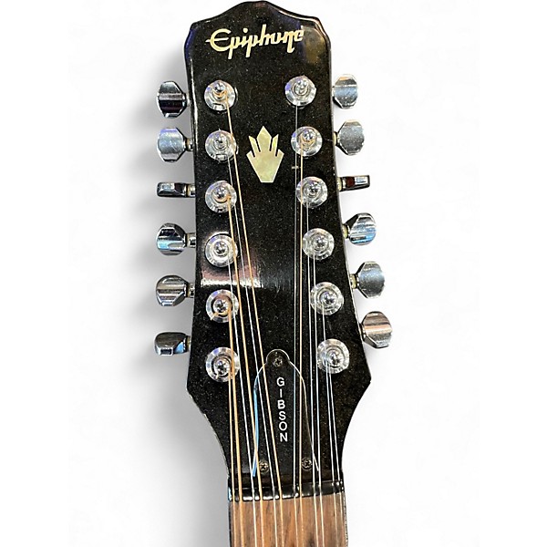 Used Epiphone PR350-12 Natural 12 String Acoustic Guitar