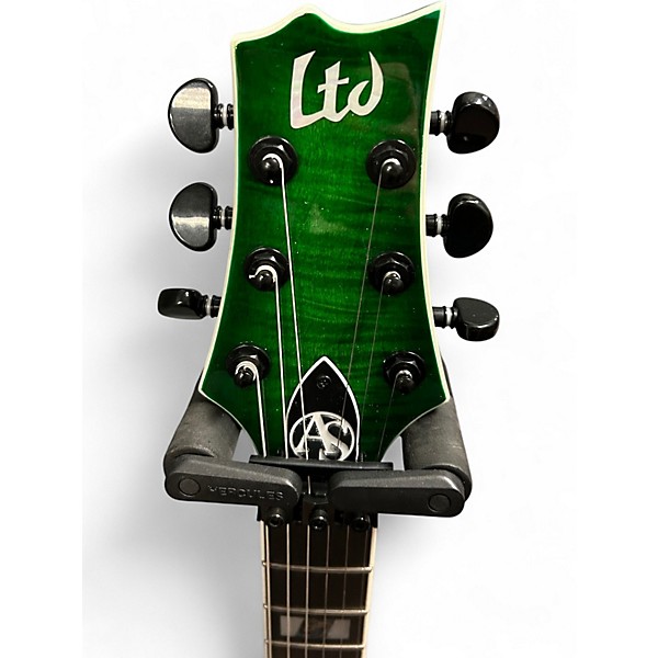 Used ESP LTD AS1 Alex Skolnick LIME BURST Solid Body Electric Guitar