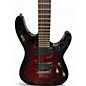 Used Schecter Guitar Research Demon 6 Red Burst Solid Body Electric Guitar