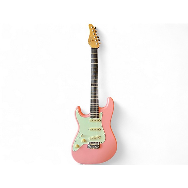 Used Schecter Guitar Research Nick Johnston SSS Atomic Pink Solid Body Electric Guitar
