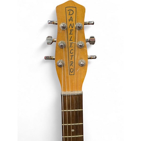 Used Danelectro DC-3 SPARKLE GREEN Solid Body Electric Guitar