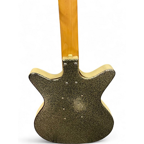 Used Danelectro DC-3 SPARKLE GREEN Solid Body Electric Guitar