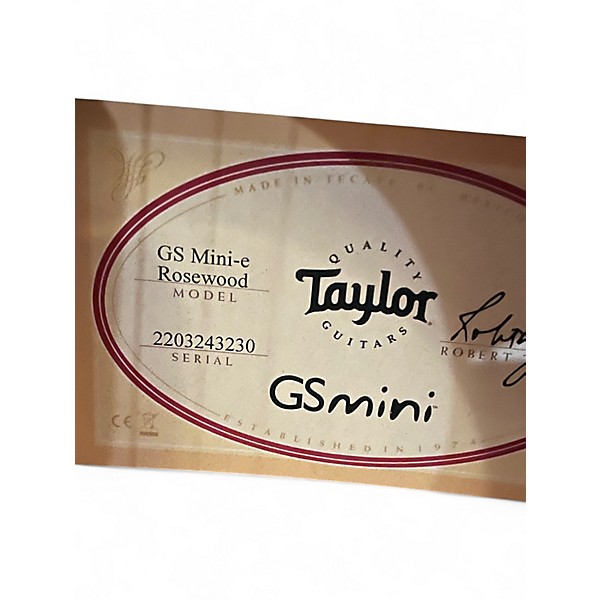 Used Taylor GS Mini-e Natural Acoustic Electric Guitar