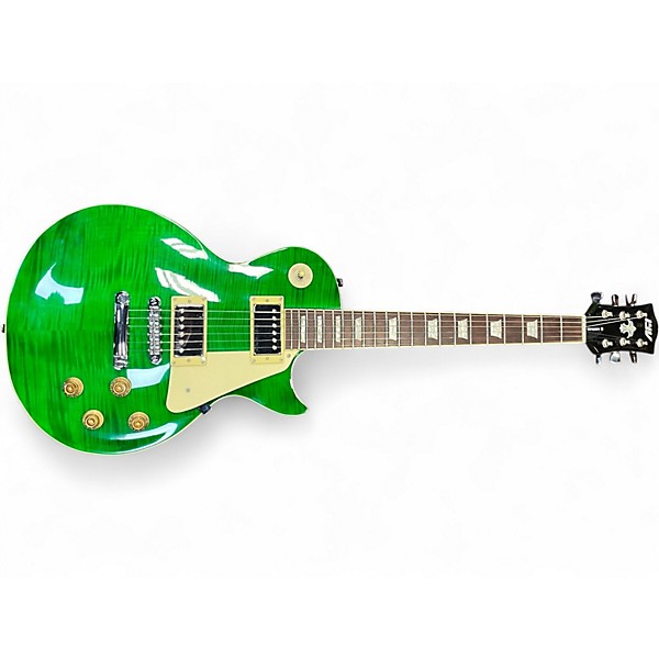 Used Iyv ILS300EGR Green Solid Body Electric Guitar