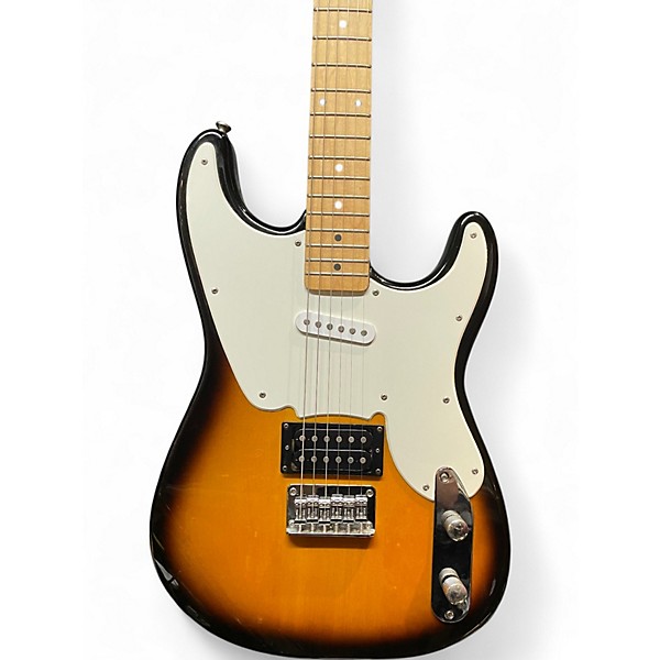 Used Squier 51 2 Tone Sunburst Solid Body Electric Guitar