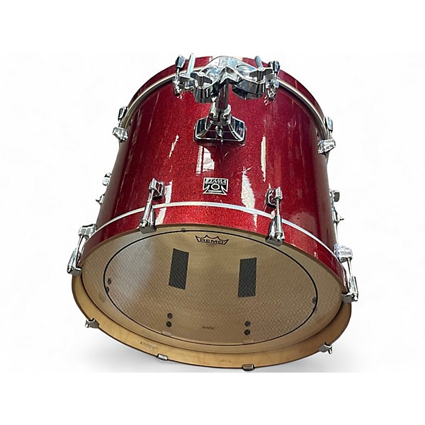 Used TAMA 5 Piece superstar classic red sparkle Drum Kit