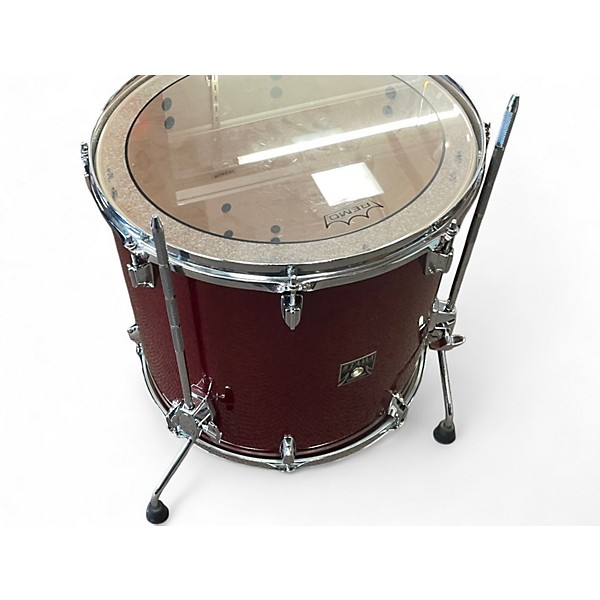Used TAMA 5 Piece superstar classic red sparkle Drum Kit