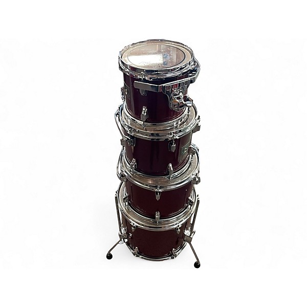 Used TAMA 5 Piece superstar classic red sparkle Drum Kit