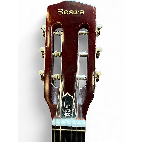 Used Sears acoustic Natural Acoustic Guitar