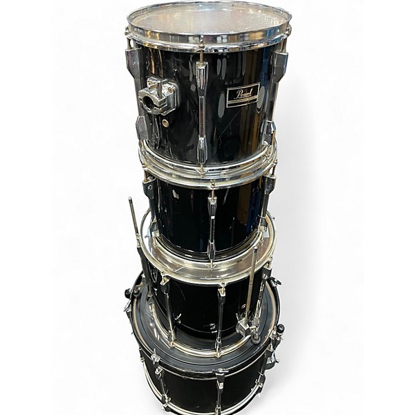 Used Pearl 3 Piece Export Black Drum Kit