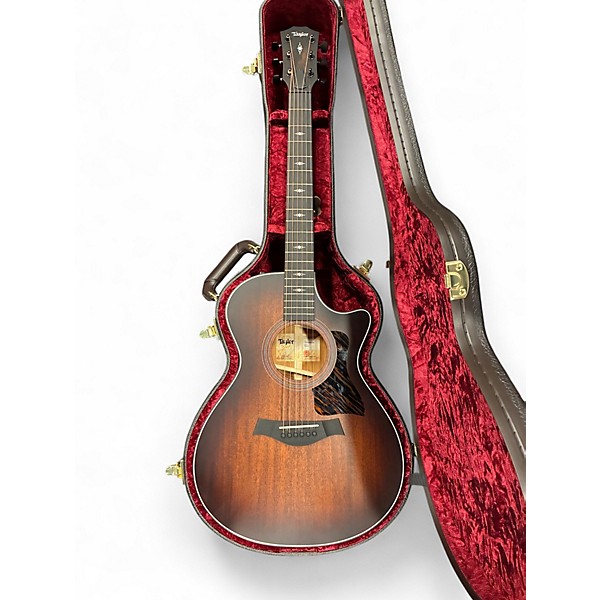 Used 2024 Taylor 322ce V Class Grand Concert Shaded Edge Burst  Acoustic Electric Guitar