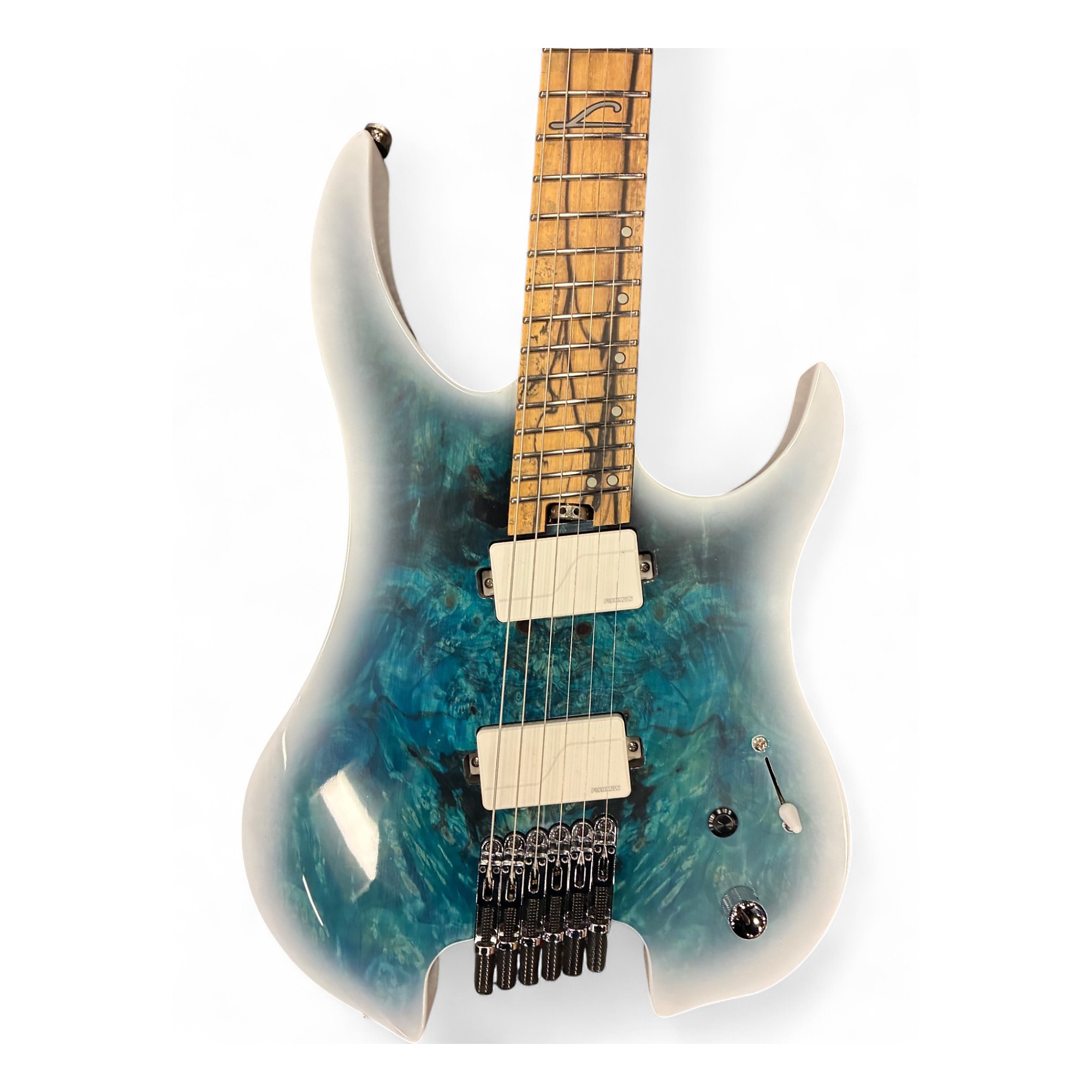 Used Legator Ghost 6 OD Multi-Scale Arctic Burst Solid Body