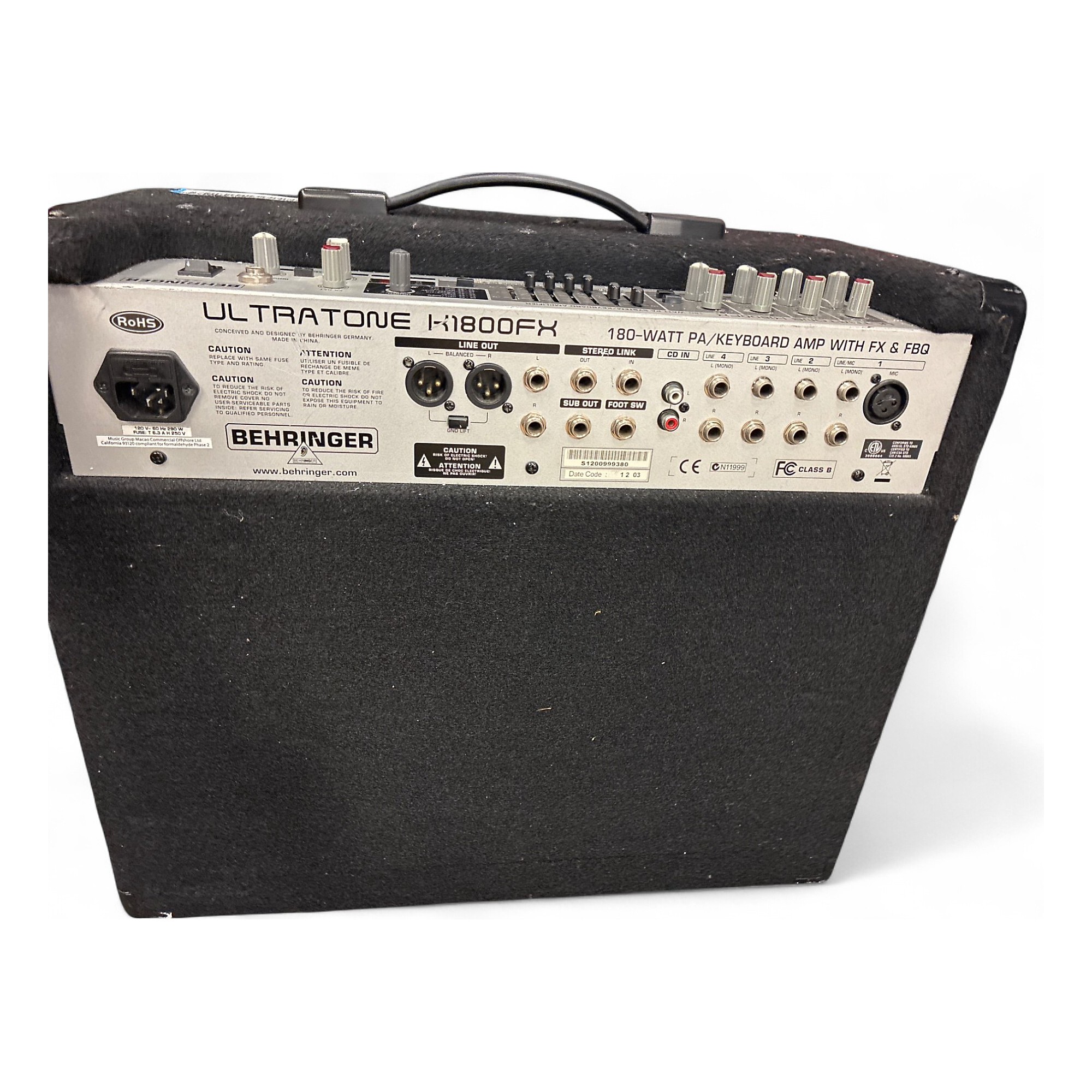 鍵盤楽器 BEHRINGER ULTRATONE K1800FX Behringer | Product | K1800FX