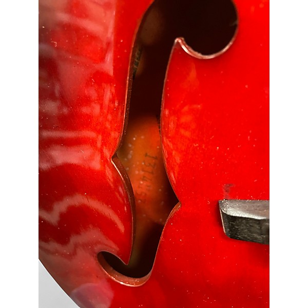 Vintage 1960s Harmony Rocket 1pu Red Hollow Body Electric Guitar